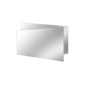 panel espejo plateado