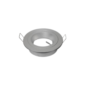 empotrado de techo silver circle recesado fijo mr16 | spots empotrados circulares